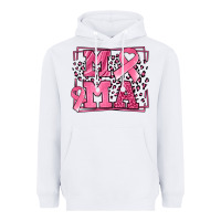 White Breast Cancer Awareness mama ribbon Heavyweight Hoodie - LillyAllenDesigns