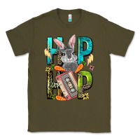 Army Green Western hip hop Bunny Easter Day Classic Tee - LillyAllenDesigns