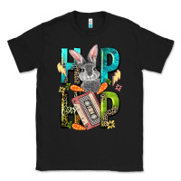 Black Western hip hop Bunny Easter Day Classic Tee - LillyAllenDesigns