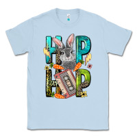 Dusty Blue Western hip hop Bunny Easter Day Classic Tee - LillyAllenDesigns