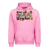 Fuchsia Pink one thankful teacher Urban Hoodie - CowGirlArtShop