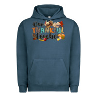 Pigment Midnight Navy one thankful teacher Urban Hoodie - CowGirlArtShop