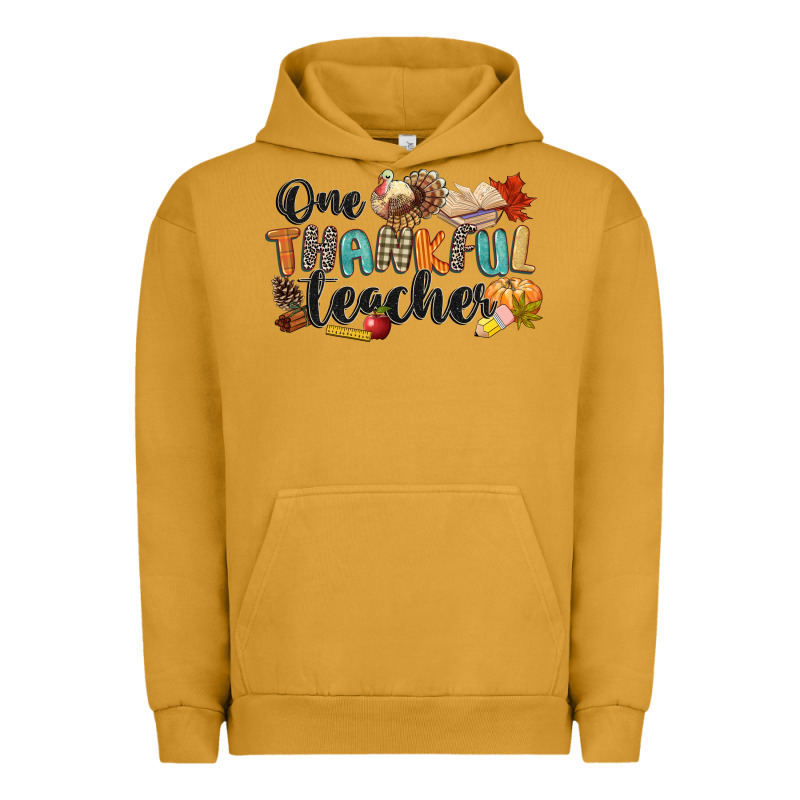 One Thankful Teacher Urban Hoodie by CowGirlArtShop | Teevron