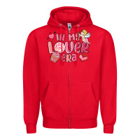 Red in my lover era valentines day Zipper Hoodie - MaliasSmallBusiness