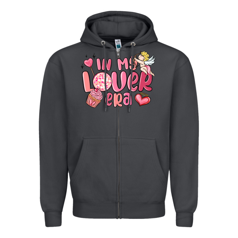 In My Lover Era Valentines Day Zipper Hoodie by MaliasSmallBusiness | Teevron
