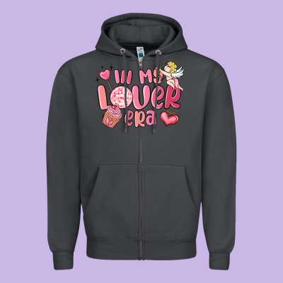 In My Lover Era Valentines Day Zipper Hoodie Designed By Maliassmallbusiness