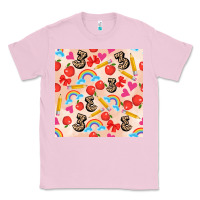 Bubblegum Pink back to school seamless pattern 3 (3600x3600) Classic Tee - AdoDesignShop