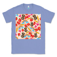 Colony Blue back to school seamless pattern 3 (3600x3600) Classic Tee - AdoDesignShop