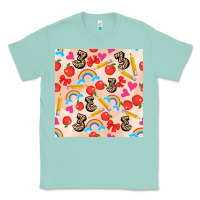 Seafoam back to school seamless pattern 3 (3600x3600) Classic Tee - AdoDesignShop