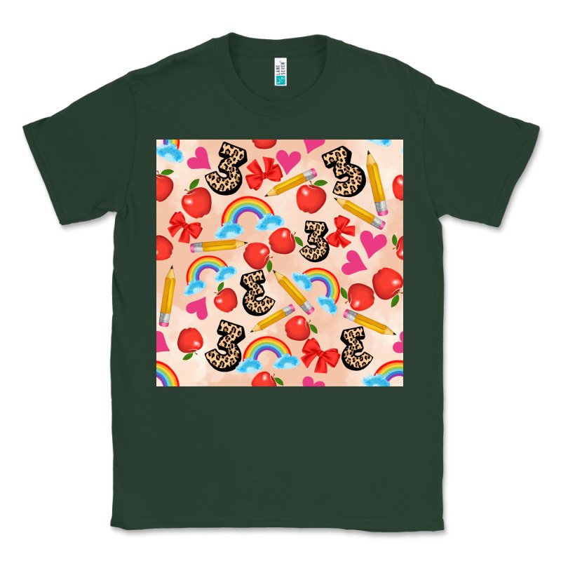 Back To School Seamless Pattern 3 (3600x3600) Classic Tee by AdoDesignShop | Teevron