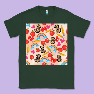 Back To School Seamless Pattern 3 (3600x3600) Classic Tee Designed By Adodesignshop