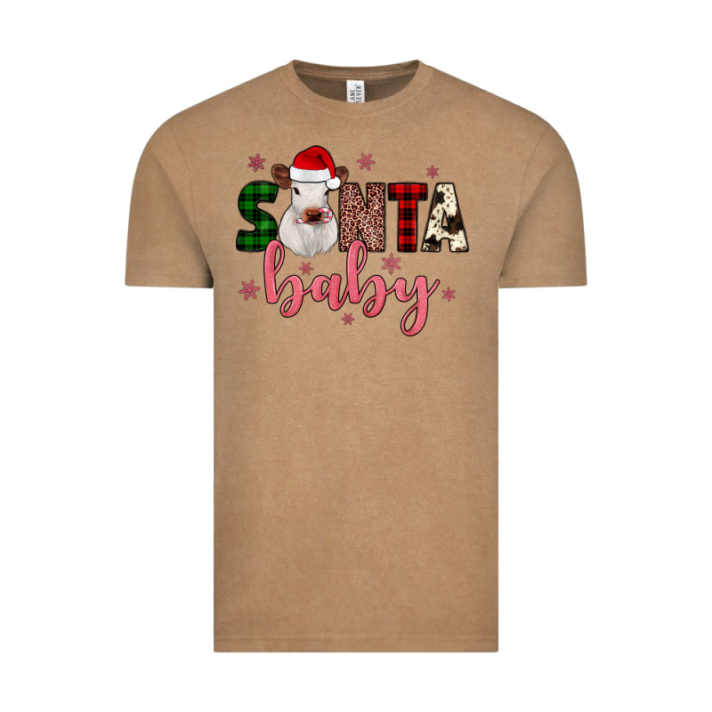 Santa Baby Cow Vintage Tee by JahusDesignShop | Teevron
