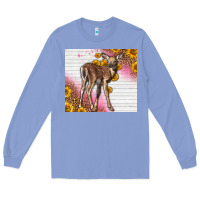 Colony Blue Western Cute Baby Deer Fawn Long Sleeve Tee - LillyAllenDesigns