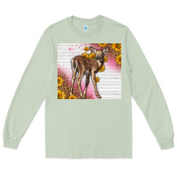 Matcha Western Cute Baby Deer Fawn Long Sleeve Tee - LillyAllenDesigns