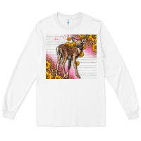 White Western Cute Baby Deer Fawn Long Sleeve Tee - LillyAllenDesigns