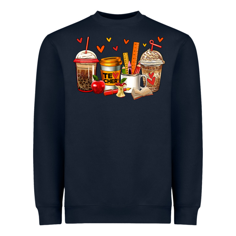 Teacher Coffee Cups Heavyweight Sweatshirt by Jasminsmagicworld | Teevron