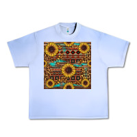 Grape Ice sunflower and leopard seamless pattern Urban Heavy Tee - BundleAndBundleShop