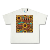 Pistachio sunflower and leopard seamless pattern Urban Heavy Tee - BundleAndBundleShop