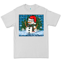 Dove Grey snowy christmas snowman Premium Tee - BarkalooDesign