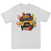 Dove Grey school bus driver front Premium Tee - texasbilliewilder