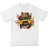 White school bus driver front Premium Tee - texasbilliewilder