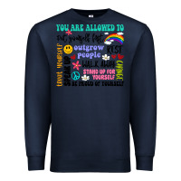 Navy you are allowed to Premium Sweatshirt - Artiststas