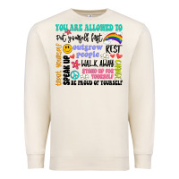 Sandshell you are allowed to Premium Sweatshirt - Artiststas