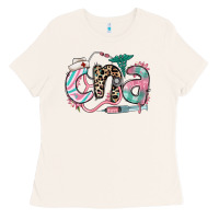 Bone floral cna certified nursing assistant Ladies Tee - RanaPortraitStore