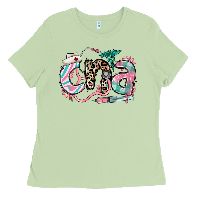 Floral Cna Certified Nursing Assistant Ladies Tee by RanaPortraitStore | Teevron