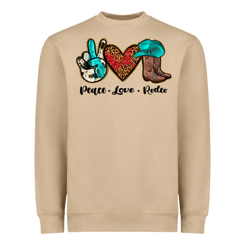 Peace Love Rodeo Heavyweight Sweatshirt by JahusDesignShop | Teevron