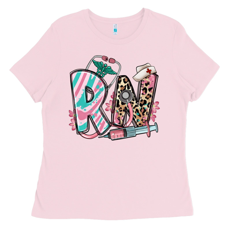 Floral Rn Registered Nurse Ladies Tee by RanaPortraitStore | Teevron
