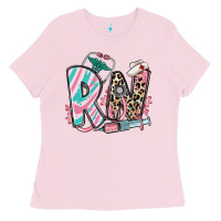 Bubblegum Pink floral rn registered nurse Ladies Tee - RanaPortraitStore