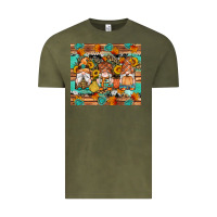 Vintage Olive western fall gnomes tumbler Vintage Tee - Artiststas