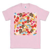 Bubblegum Pink back to school seamless pattern 4 (3600x3600) Classic Tee - AdoDesignShop