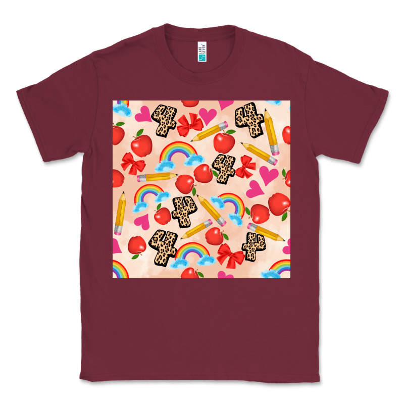 Back To School Seamless Pattern 4 (3600x3600) Classic Tee by AdoDesignShop | Teevron