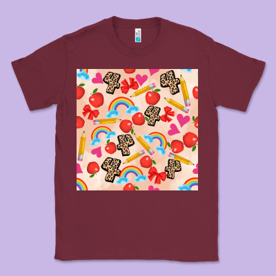 Back To School Seamless Pattern 4 (3600x3600) Classic Tee Designed By Adodesignshop