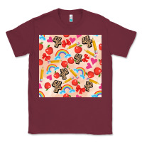 Burgundy back to school seamless pattern 4 (3600x3600) Classic Tee - AdoDesignShop