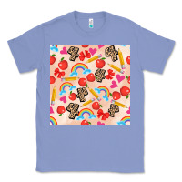 Colony Blue back to school seamless pattern 4 (3600x3600) Classic Tee - AdoDesignShop
