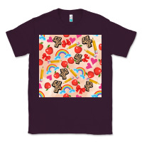 Plum back to school seamless pattern 4 (3600x3600) Classic Tee - AdoDesignShop
