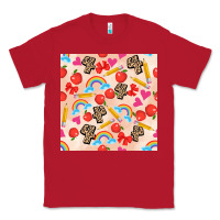 Red back to school seamless pattern 4 (3600x3600) Classic Tee - AdoDesignShop