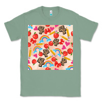 Sage back to school seamless pattern 4 (3600x3600) Classic Tee - AdoDesignShop