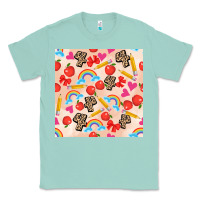 Seafoam back to school seamless pattern 4 (3600x3600) Classic Tee - AdoDesignShop