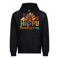 Black happy thanksgiving Urban Hoodie - CowGirlArtShop