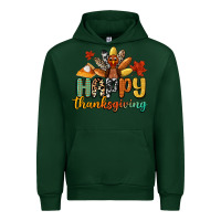 Forest Green happy thanksgiving Urban Hoodie - CowGirlArtShop