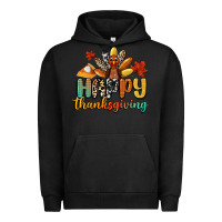 Pigment Black happy thanksgiving Urban Hoodie - CowGirlArtShop