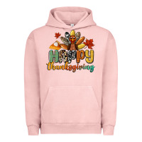 Pigment Salmon happy thanksgiving Urban Hoodie - CowGirlArtShop