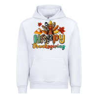 White happy thanksgiving Urban Hoodie - CowGirlArtShop