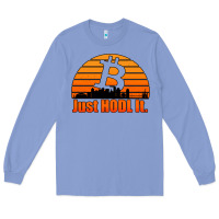 Colony Blue just hodl it new orleans skyline retro sunset Long Sleeve Tee - Jasminsmagicworld