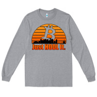 Heather Grey just hodl it new orleans skyline retro sunset Long Sleeve Tee - Jasminsmagicworld