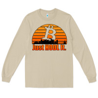 Mushroom just hodl it new orleans skyline retro sunset Long Sleeve Tee - Jasminsmagicworld
